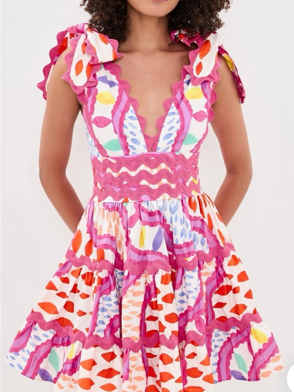 CeliaB Cheli Floreat Multicolor Ruffle Dress - Picture 3 of 9